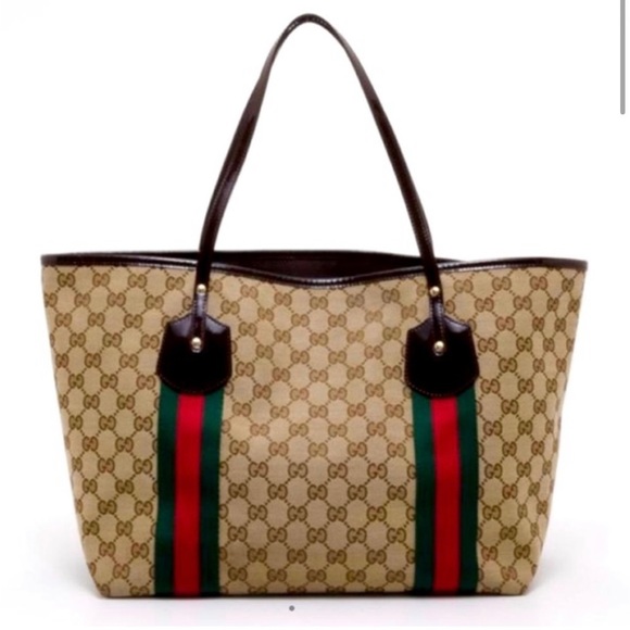Authentic Gucci Jolie Web Sherry Tote - Picture 7 of 8